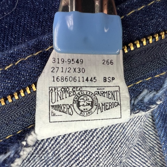 👖VINTAGE |•LEE•| Dark Wash Old School Mom Super High Rise Jeans Size 10 Petite - Picture 9 of 10